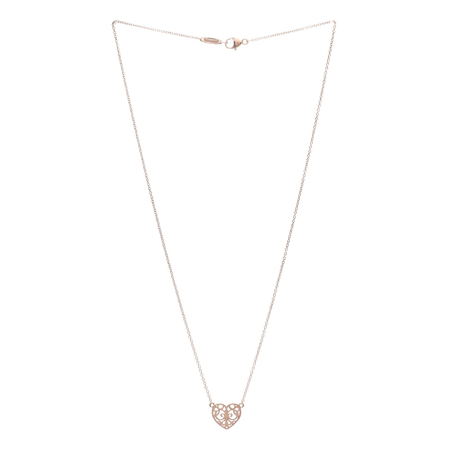 Tiffany Rubedo Mini Enchant Heart Pendant Necklace 3 of 5