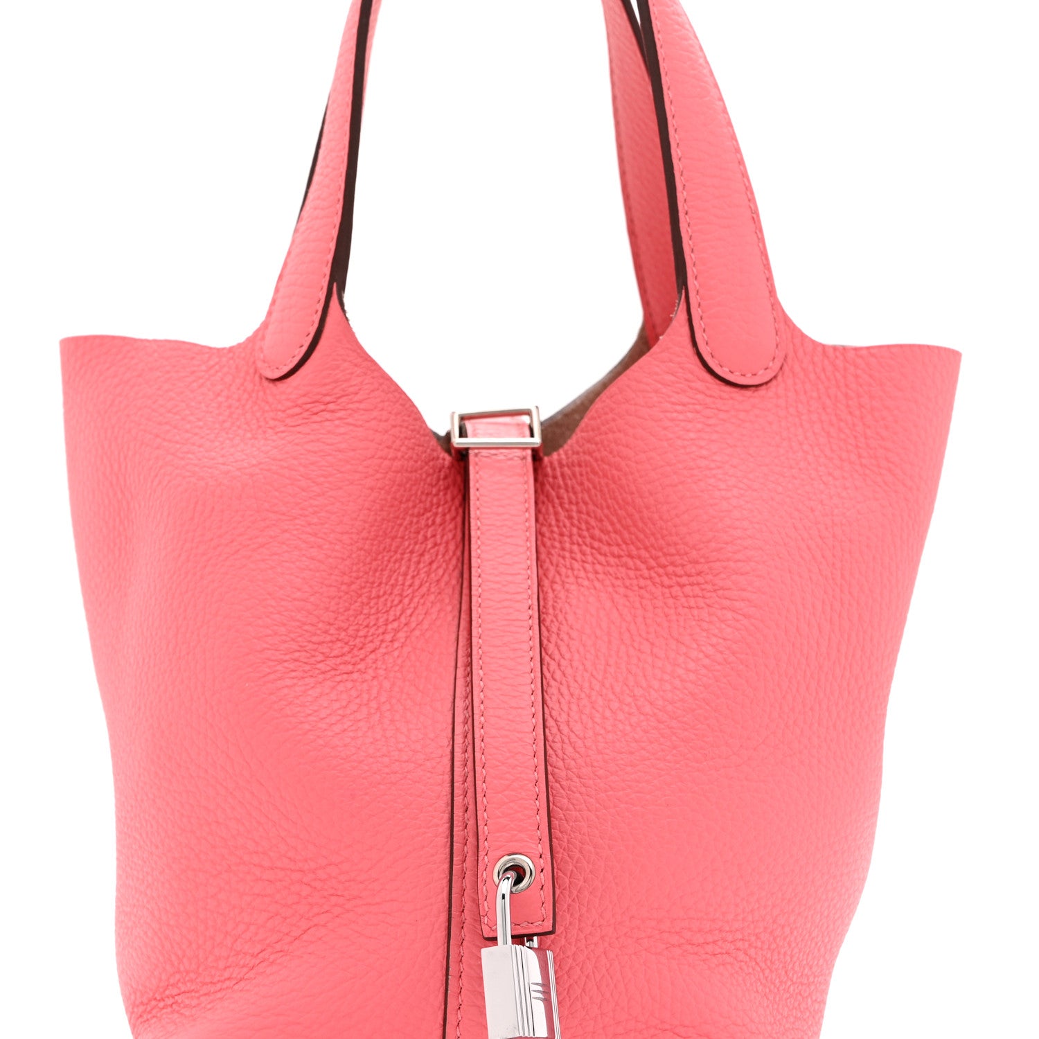 Hermes Taurillon Clemence Picotin Lock 18 PM Rose Azalee 8 of 10