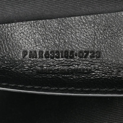 Saint Laurent Crinkled Calfskin Matelasse Monogram Baby Niki Chain Satchel Black 7 of 11