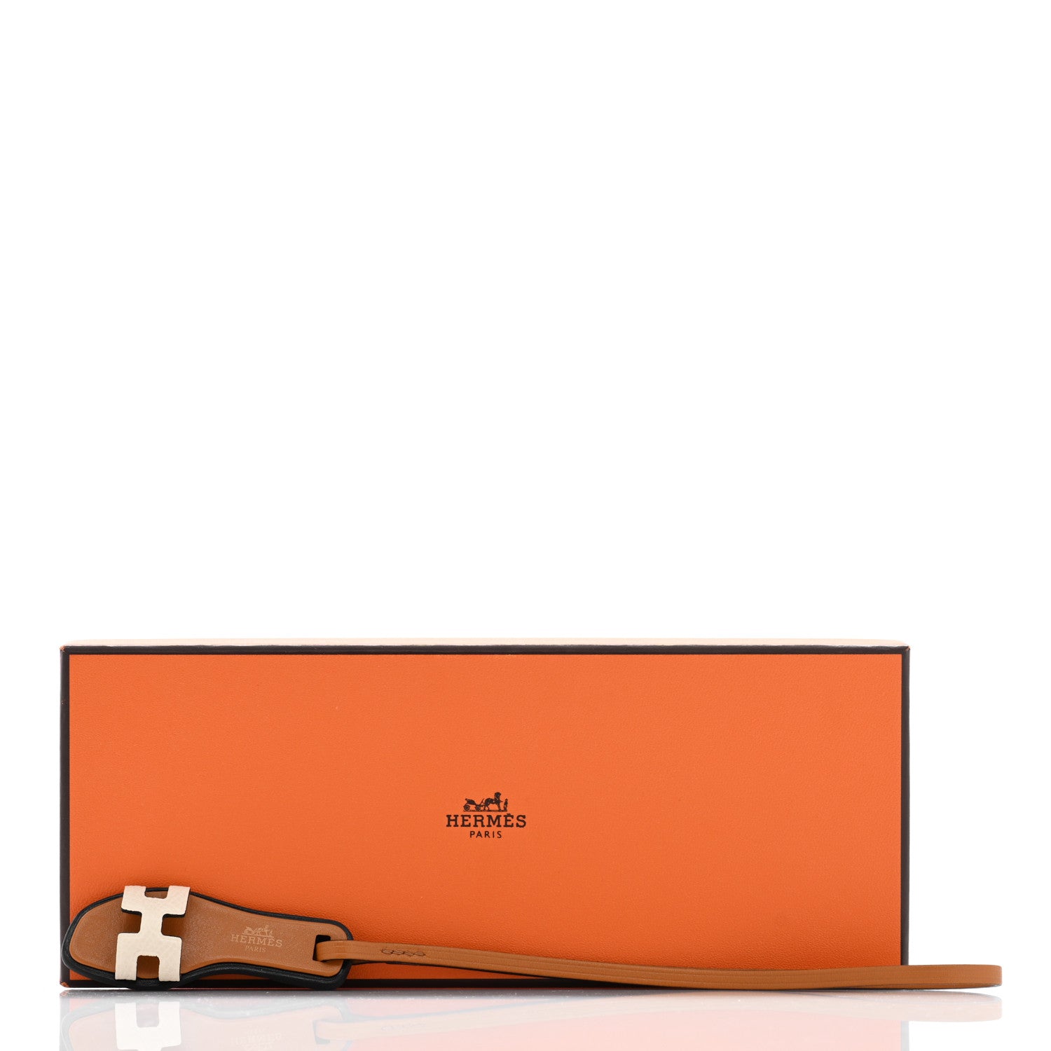 Hermes Epsom Butler Calfskin Hunter Oran Nano Bag Charm Nata 4 of 4