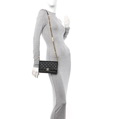 Chanel Caviar Quilted Bracelet On Chain Wallet On Chain WOC Black 2 of 11