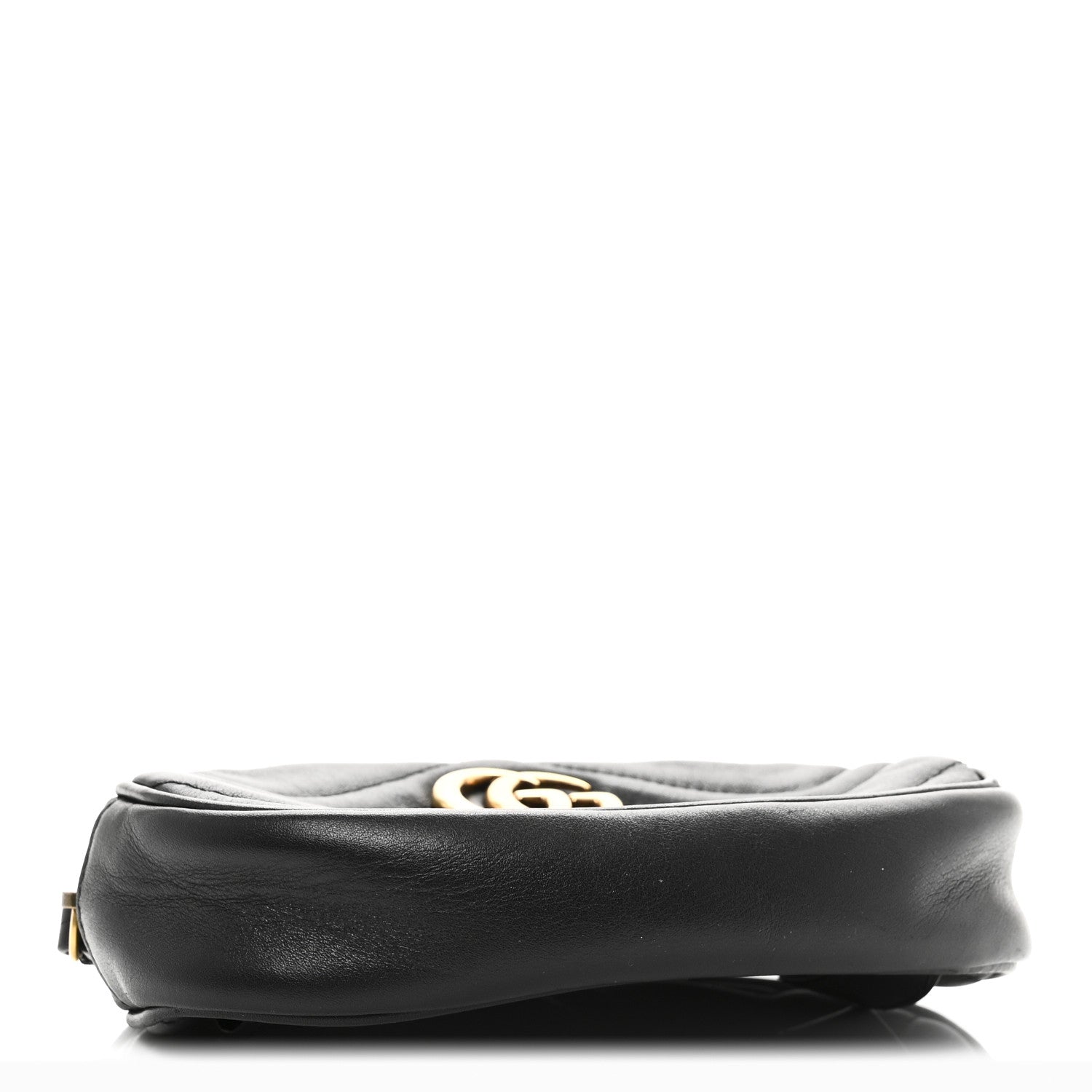 Gucci Calfskin Matelasse GG Marmont Belt Bag 95 38 Black 4 of 10