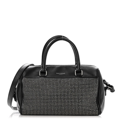 Saint Laurent Calfskin Studded Classic Duffle 6 Black 1 of 10