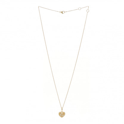 David Yurman 18K Yellow Gold Diamond Heart Initial G Charm Necklace 3 of 5