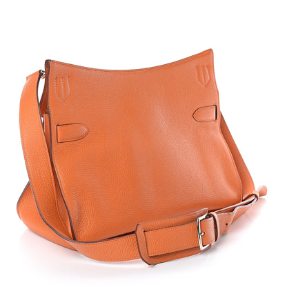 Hermes Taurillon Clemence Jypsiere 34 Orange 2 of 9