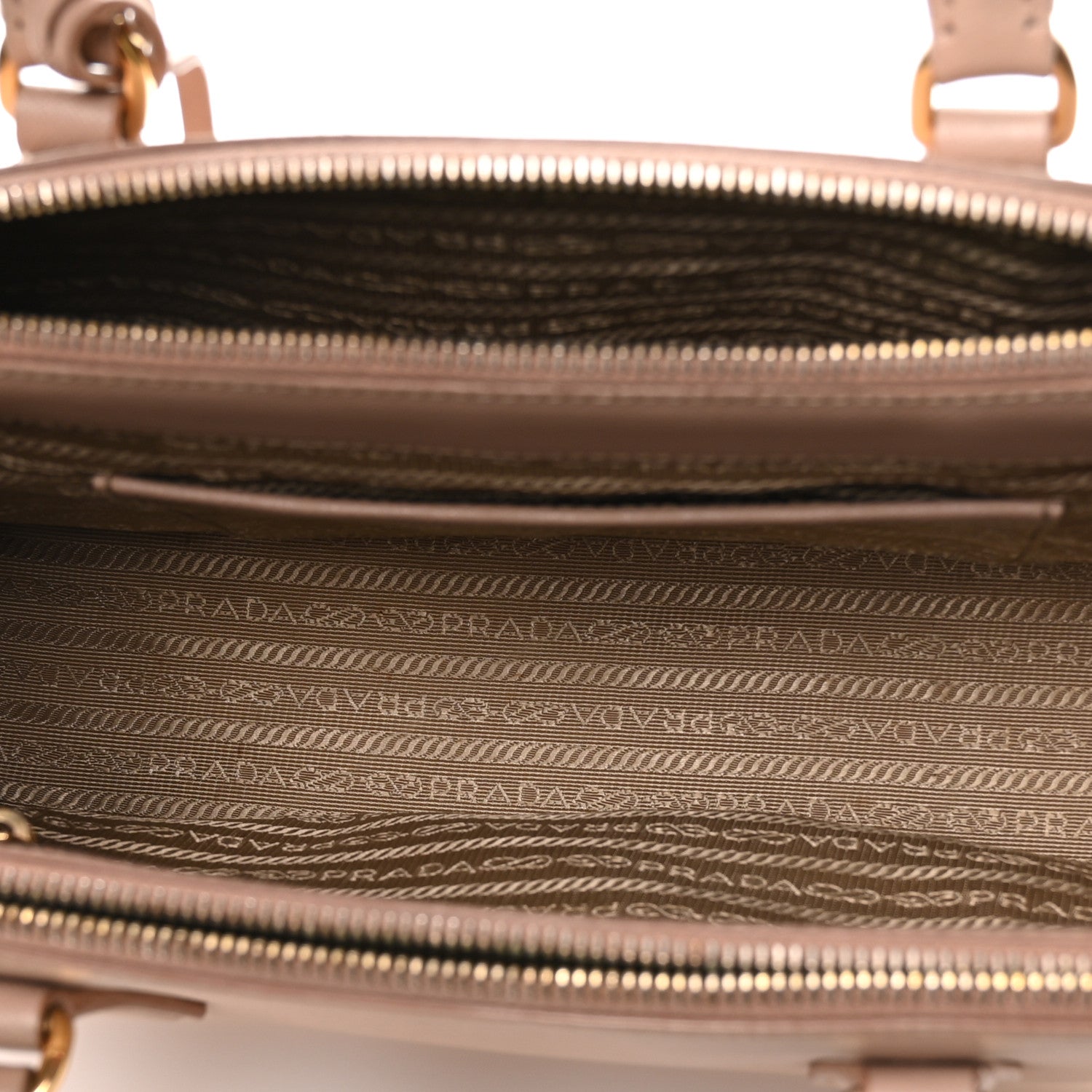 Prada Saffiano Small Galleria Double Zip Tote Cammeo 5 of 11