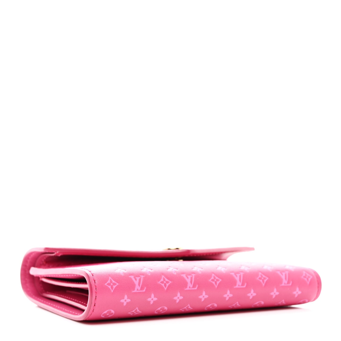Calfskin Nanogram Embossed Victorine Wallet Rose