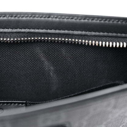 Gucci GG Supreme Monogram Selleria Calfskin Web New Web Cosmetic Case Black 11 of 11