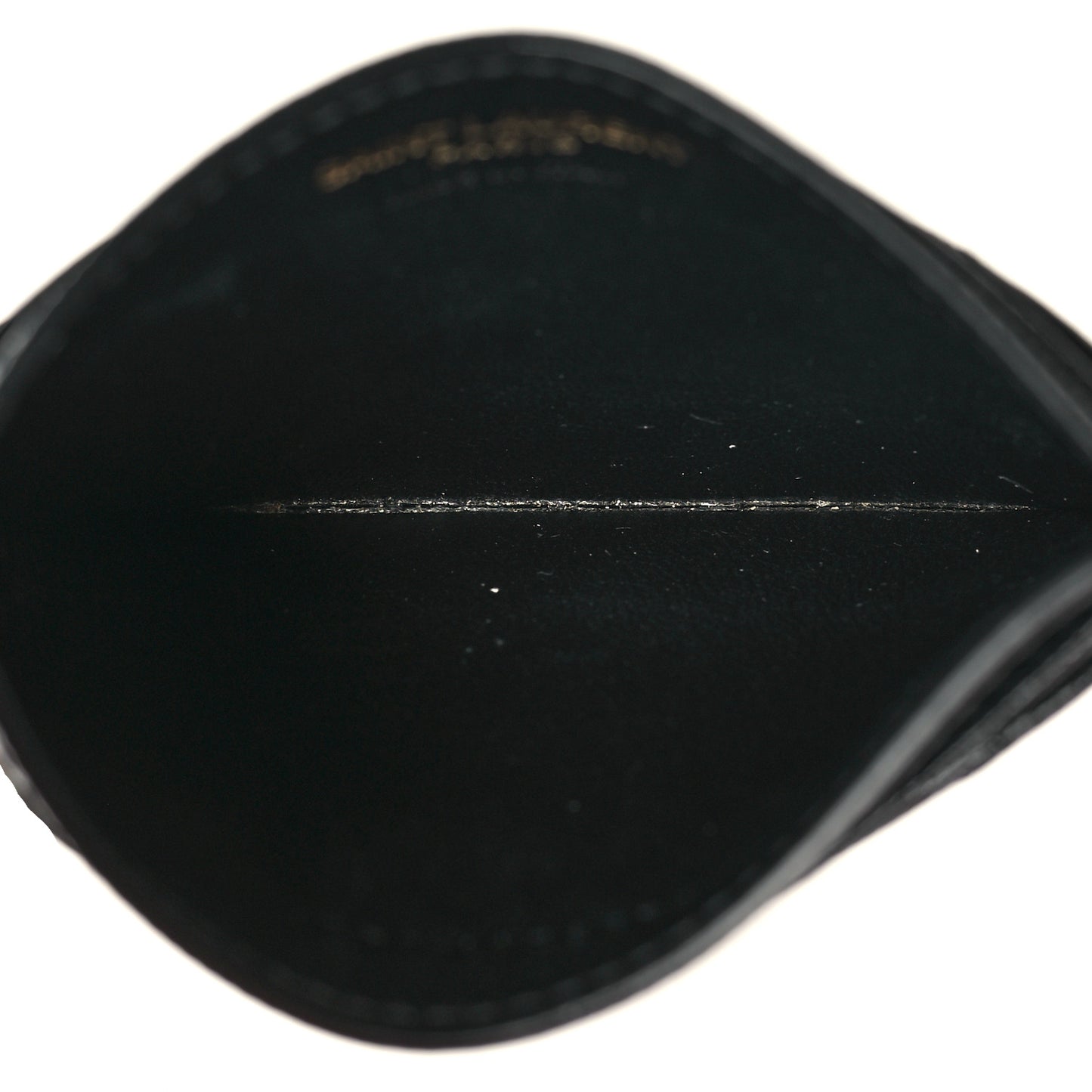 Grain De Poudre Matelasse Chevron Monogram Credit Card Case Black