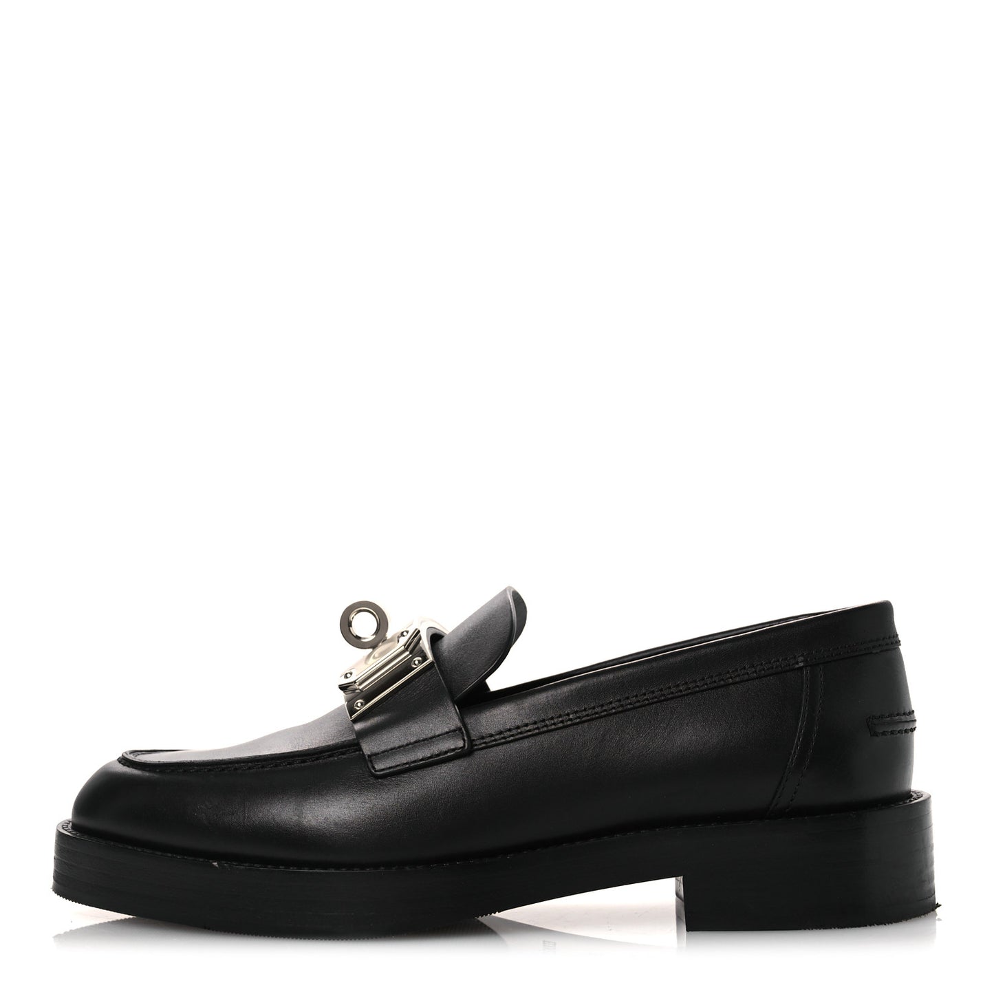 Calfskin Womens Hot Loafer 37 Black