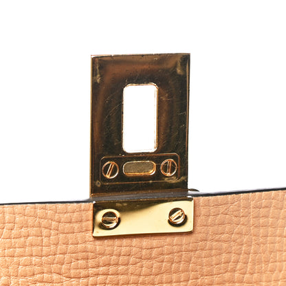Chloe Grained Calfskin Lambskin Bi-Color Drew Shoulder Bag Wet Sand Sunflower 13 of 19