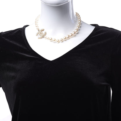 Chanel Pearl CC 100th Anniversary Necklace Light Gold 2 of 5
