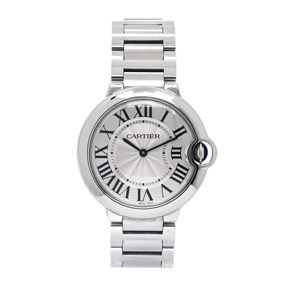 Cartier Stainless Steel 33mm Ballon Bleu De Cartier Quartz Watch 1 of 6