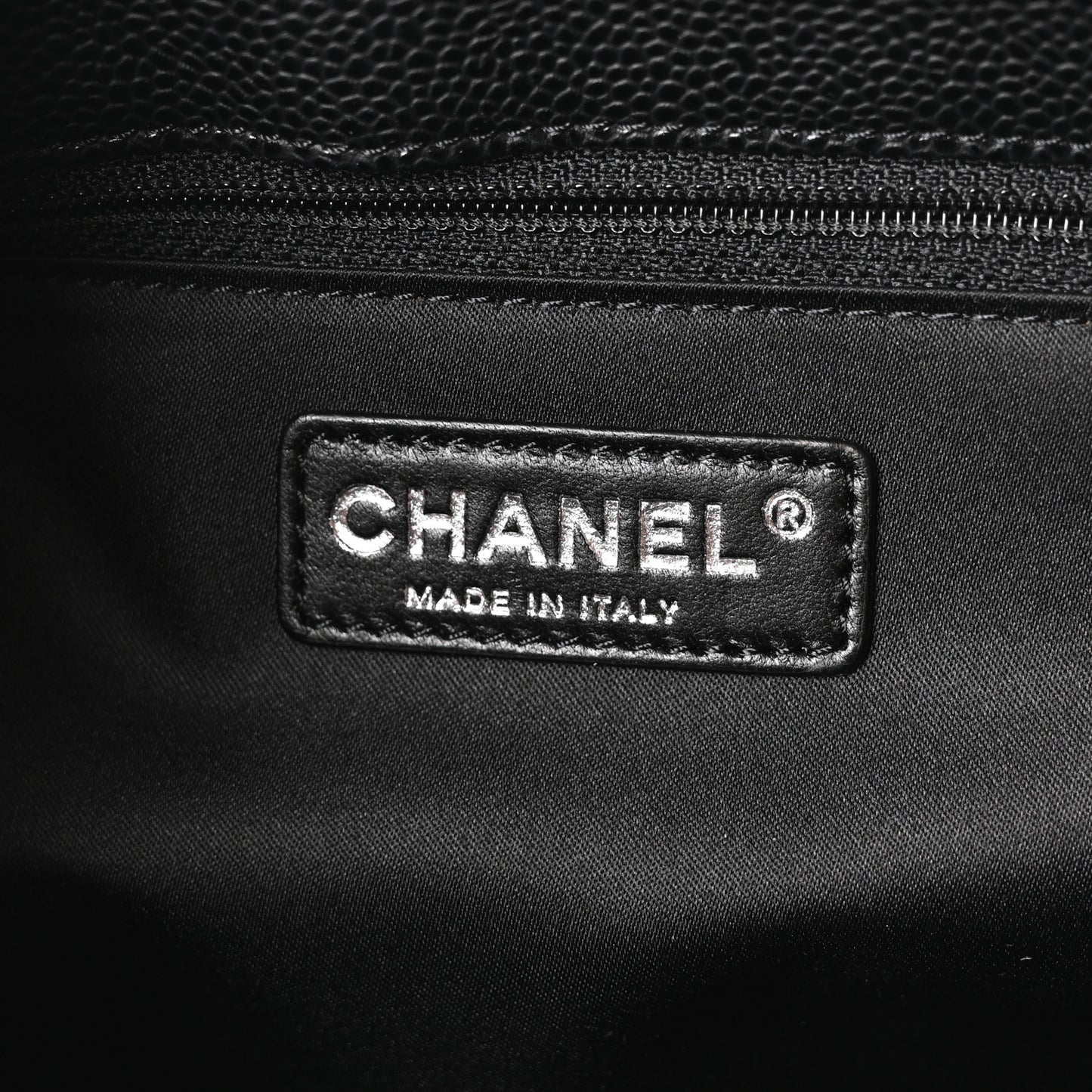 Caviar Quilted Grand Shopping Tote GST Black
