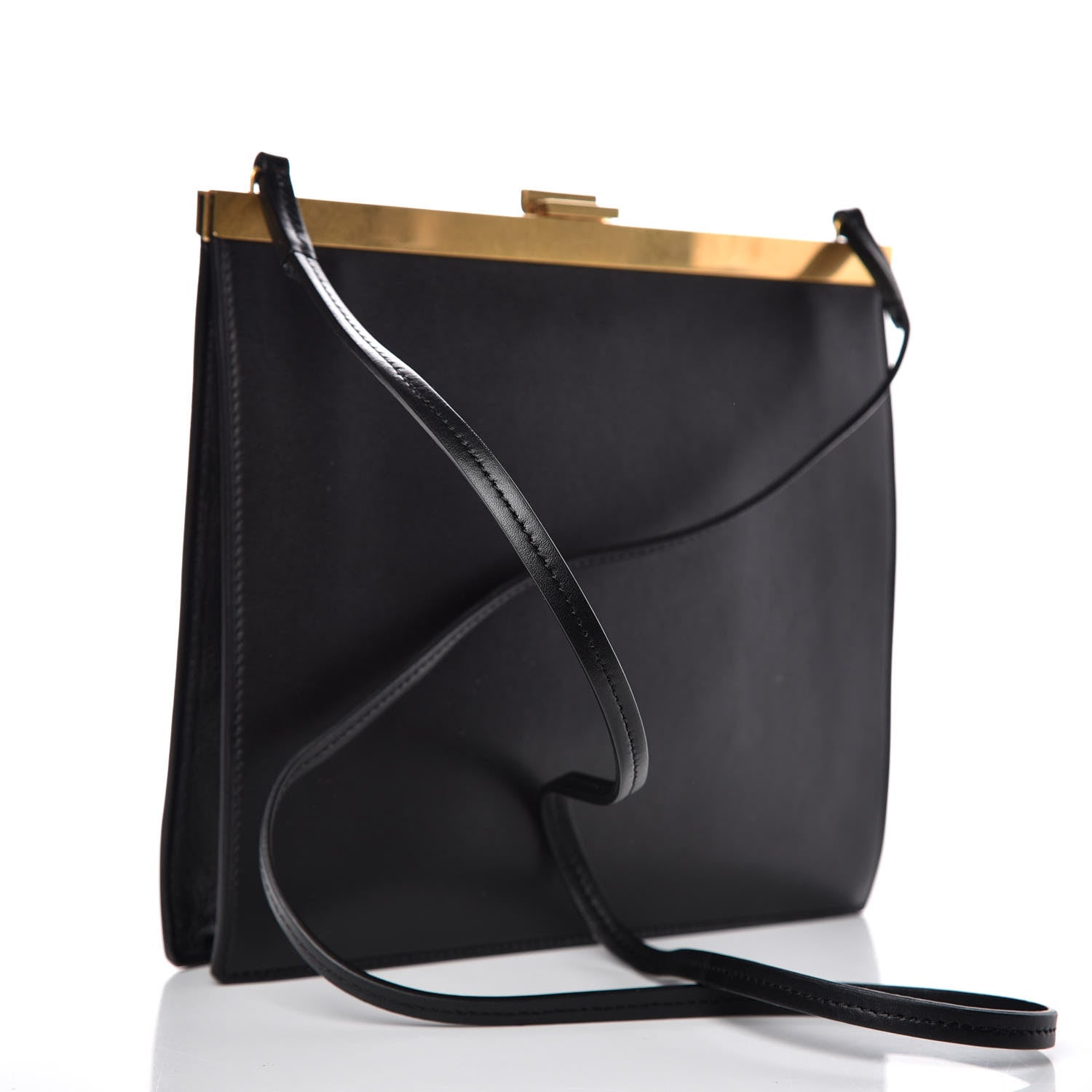 Celine Smooth Calfskin Mini Clasp Bag Black 3 of 8