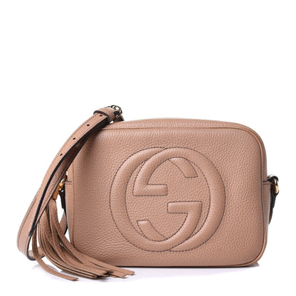 Gucci Pebbled Calfskin Small Soho Disco Bag Camelia 1 of 4