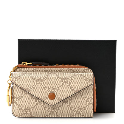 MCM Lauretos Card Case Oatmeal 7 of 7