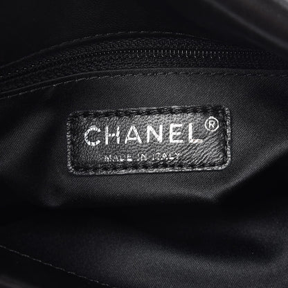 Chanel Lambskin Quilted 3 Large Flap Black 6 of 8
