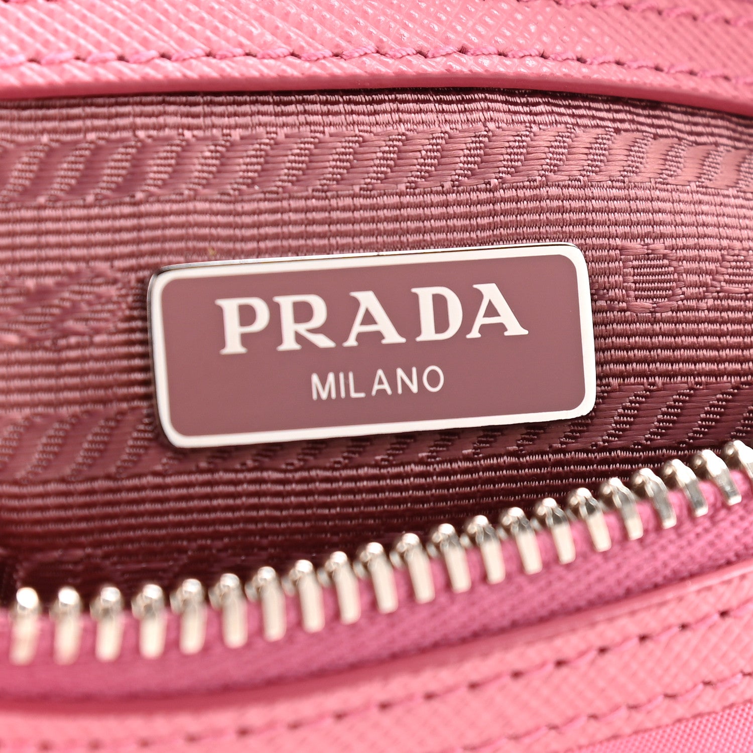 Prada Tessuto Nylon Saffiano Re-Edition 2005 Top Handle Crossbody Bag Rosa 6 of 9