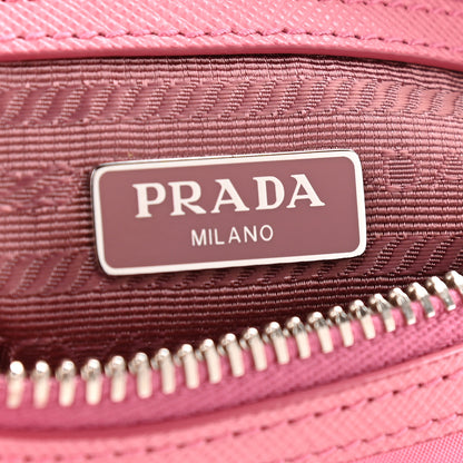 Prada Tessuto Nylon Saffiano Re-Edition 2005 Top Handle Crossbody Bag Rosa 6 of 9