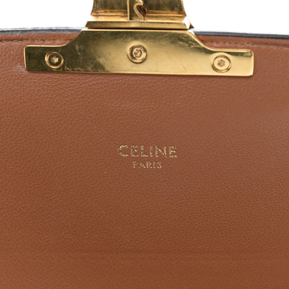 Celine Triomphe Canvas Calfskin Medium Triomphe Bag Tan 6 of 11