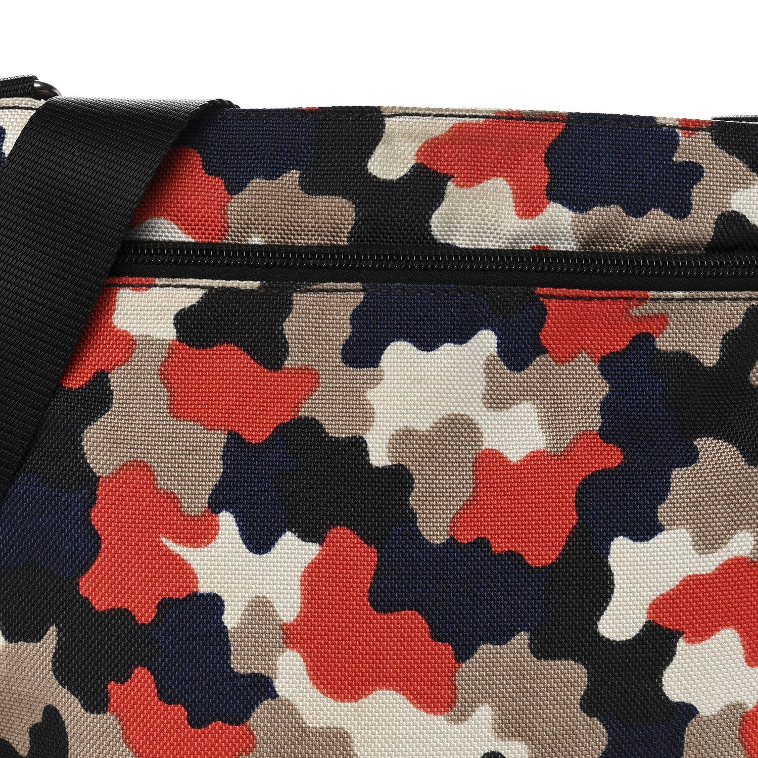 Prada Cordura Saffiano Camouflage Crossbody Rosso 8 of 10