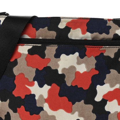 Prada Cordura Saffiano Camouflage Crossbody Rosso 8 of 10