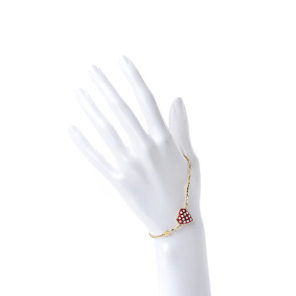 Christian Dior Metal Dioramour Bracelet Red Gold 2 of 5