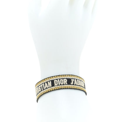 Christian Dior Woven Cotton J'Adior Friendship Bracelet Black 2 of 3