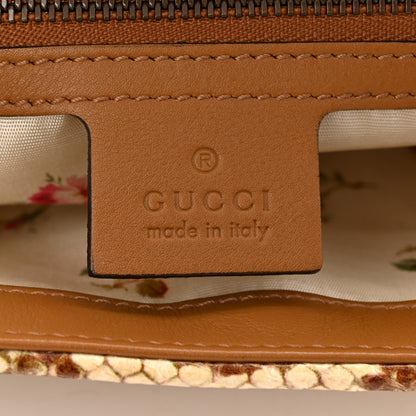 Gucci Raffia Elaphe Matelasse Small GG Marmont Shoulder Bag Natural Cream Brown 7 of 11