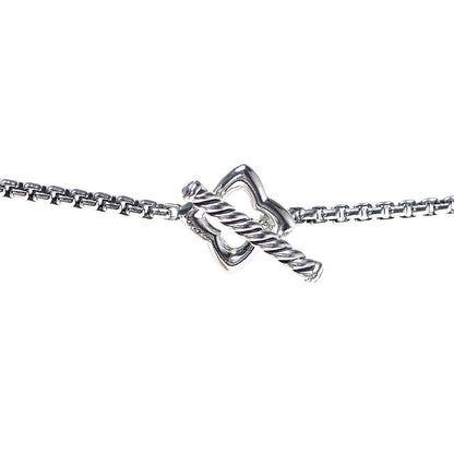 David Yurman Sterling Silver 25mm Quatrefoil Chain Necklace 3 of 4