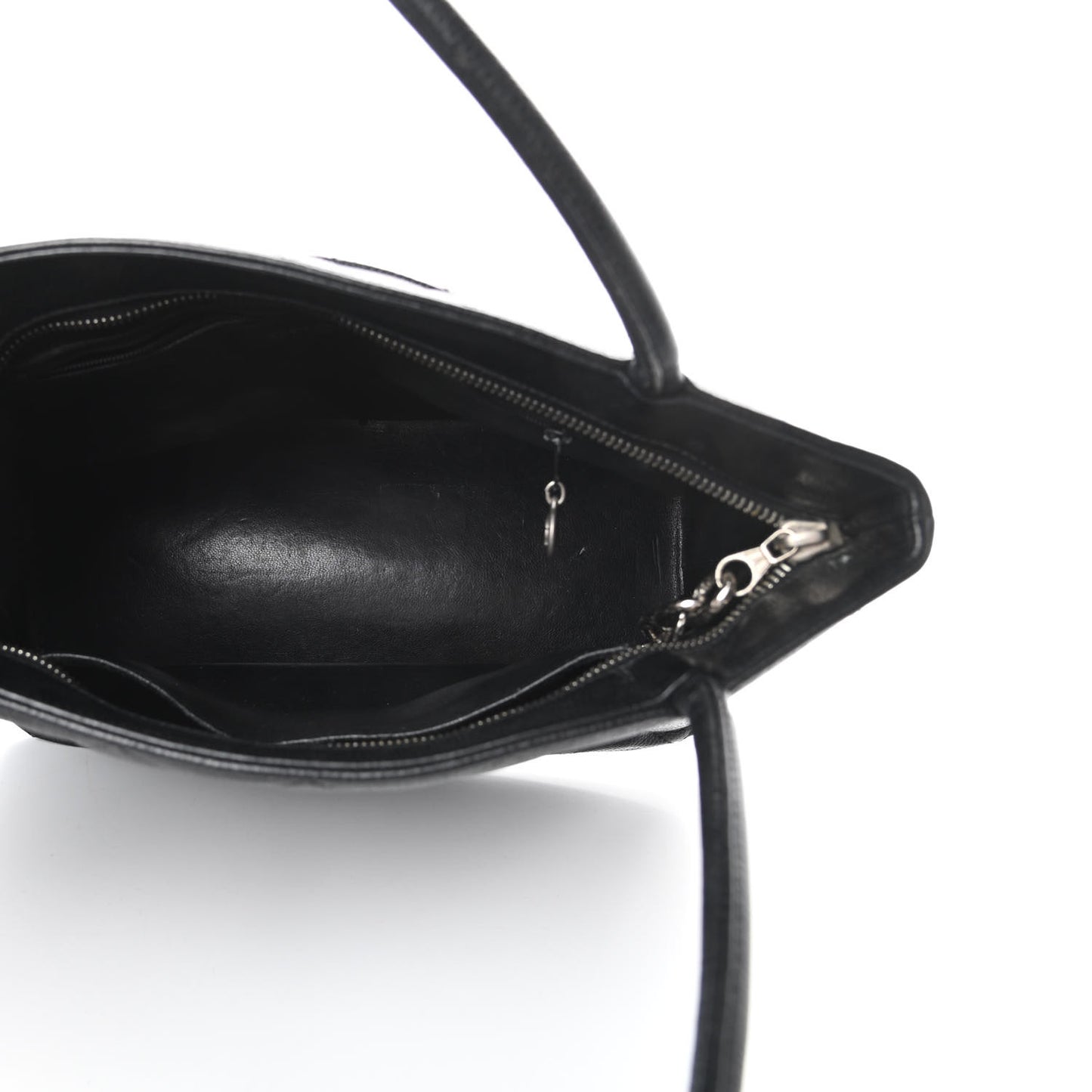 Caviar Quilted Medallion Tote Black