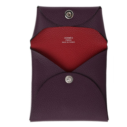 Hermes Evercolor Verso Bastia Coin Purse Cassis Rouge Grenat 5 of 8