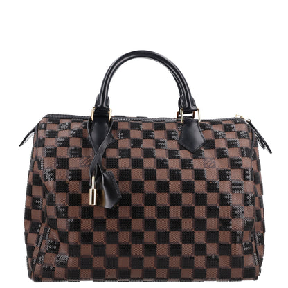Louis Vuitton Damier Paillettes Speedy 30 Black 1 of 17