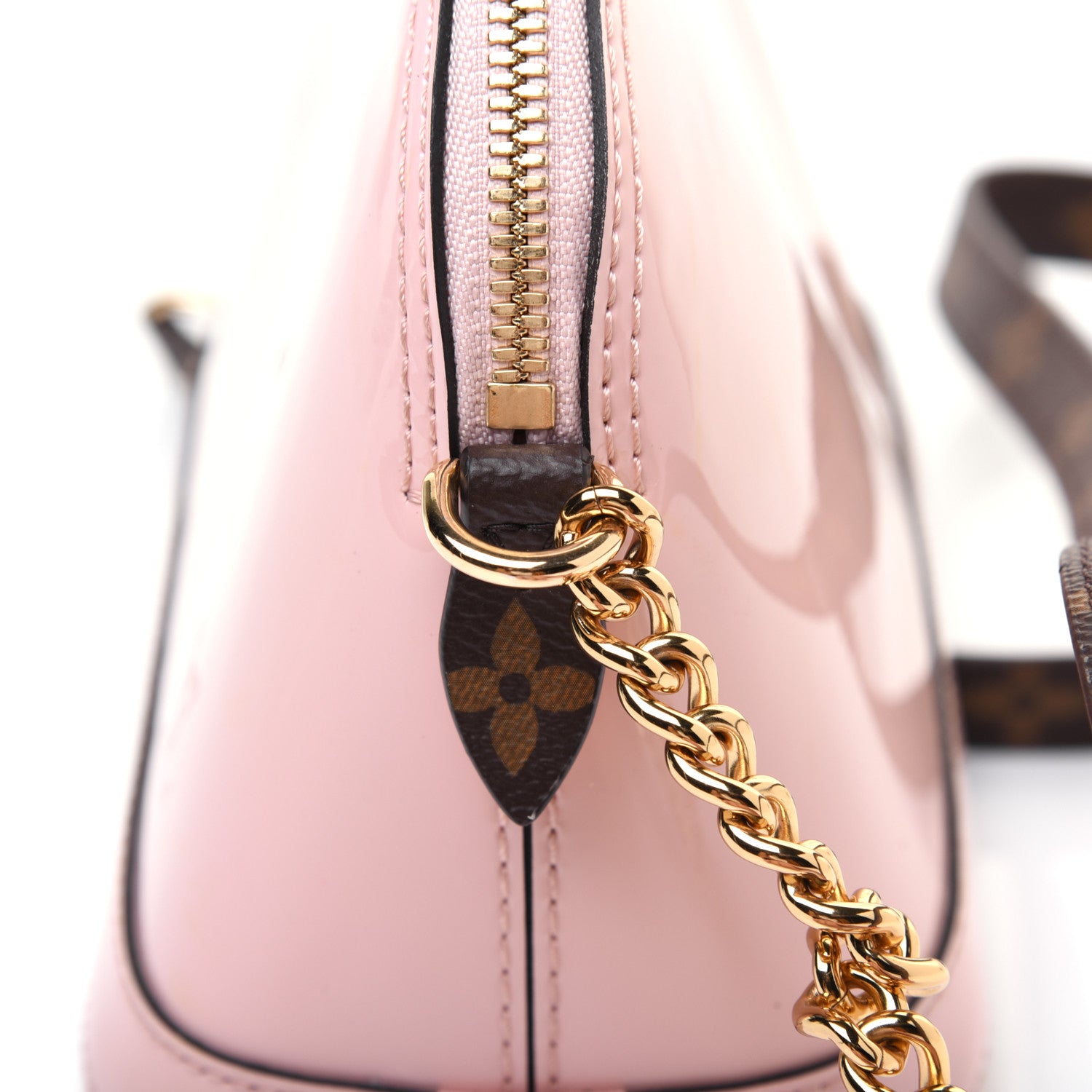 Louis Vuitton Vernis Monogram Alma Mini Rose Ballerine 10 of 21