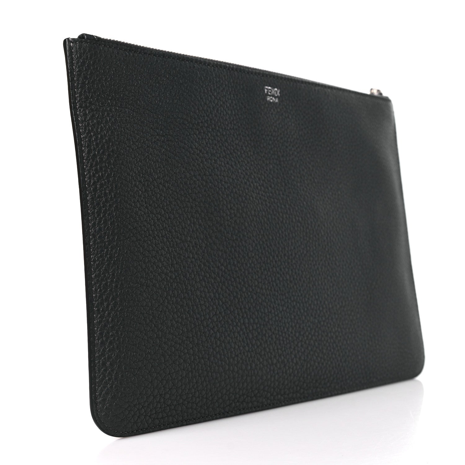 Fendi Cuoio Romano Faces Pouch Asfalto 3 of 8