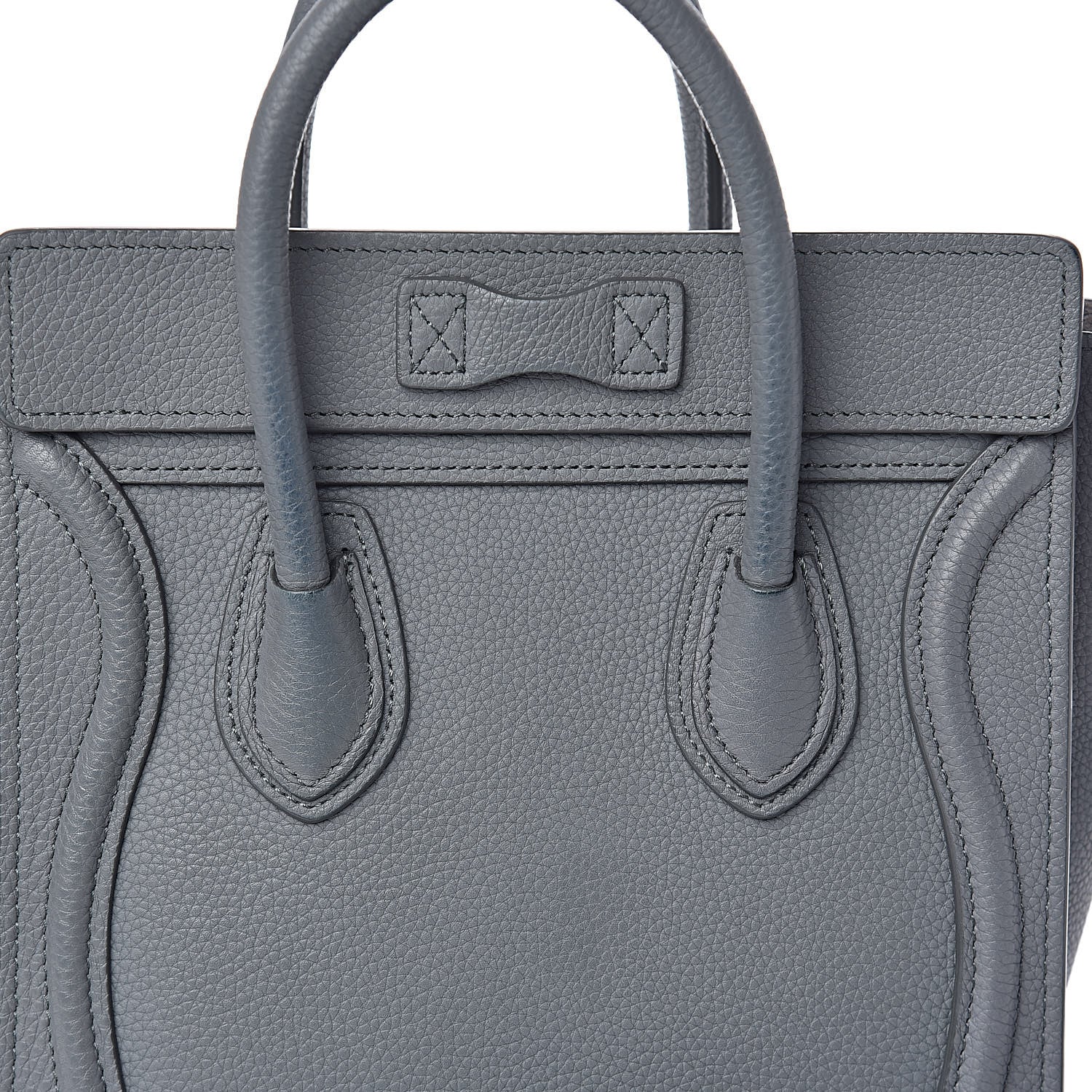 Celine Baby Drummed Calfskin Nano Luggage Kohl 10 of 11