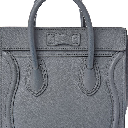 Celine Baby Drummed Calfskin Nano Luggage Kohl 10 of 11