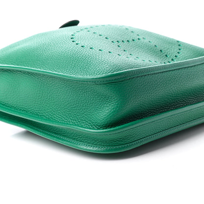 Hermes Taurillon Clemence Evelyne III PM Vert Vertigo 8 of 10