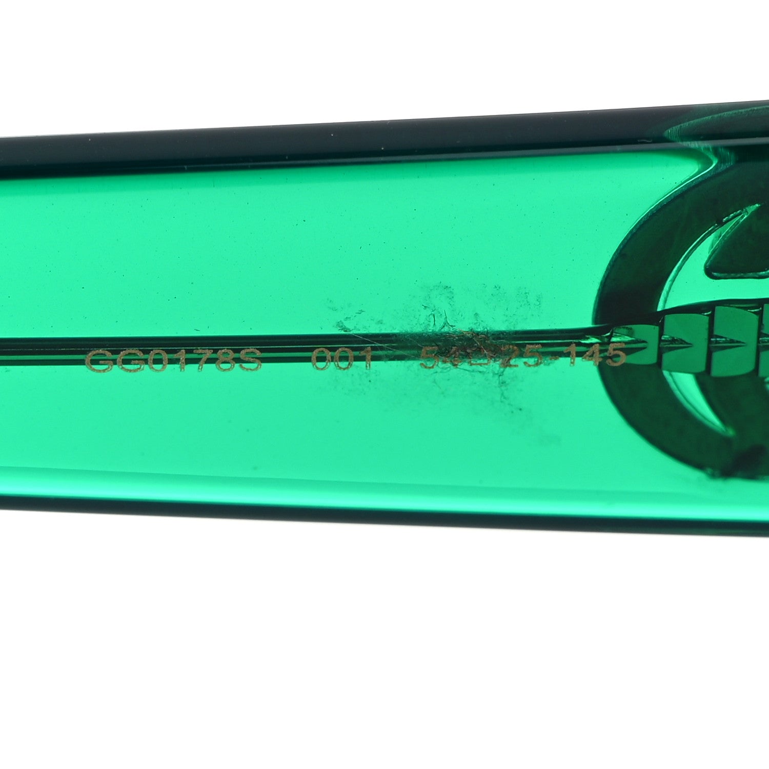 Gucci Square Web Frame GG0178S Sunglasses Green Red 5 of 7