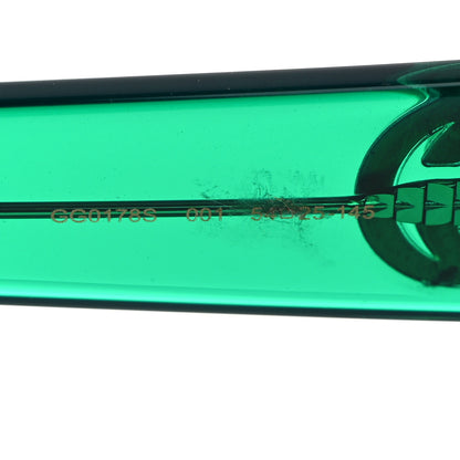 Gucci Square Web Frame GG0178S Sunglasses Green Red 5 of 7