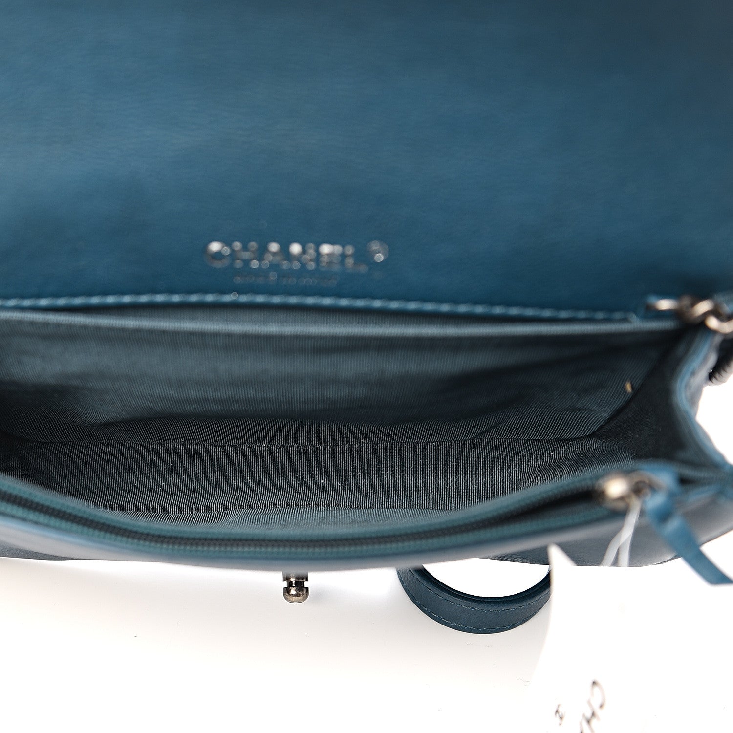 Chanel Calfskin Small Boy Reverso Flap Dark Blue 4 of 12