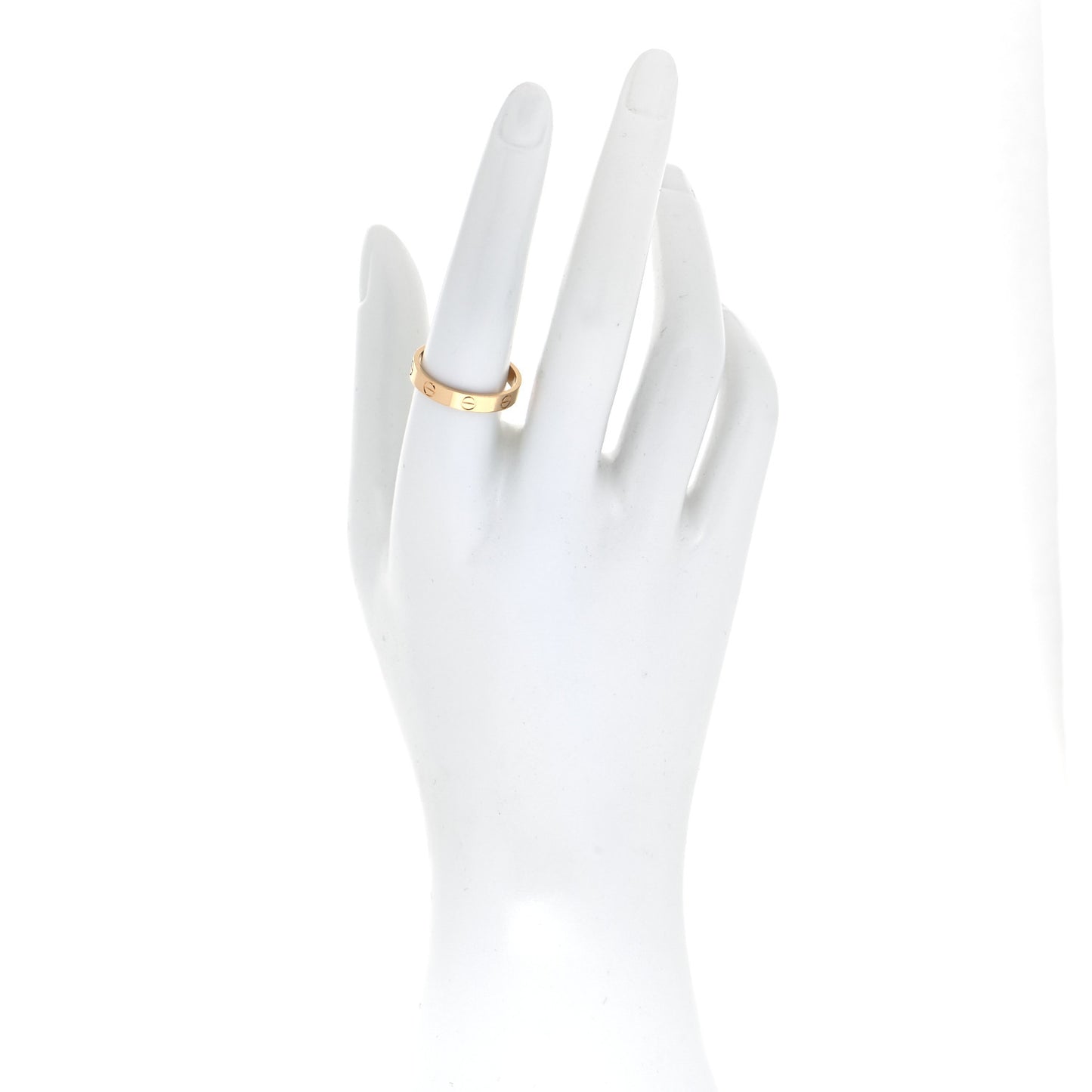 18K Yellow Gold 3.5mm LOVE Wedding Band Ring 58 8.25