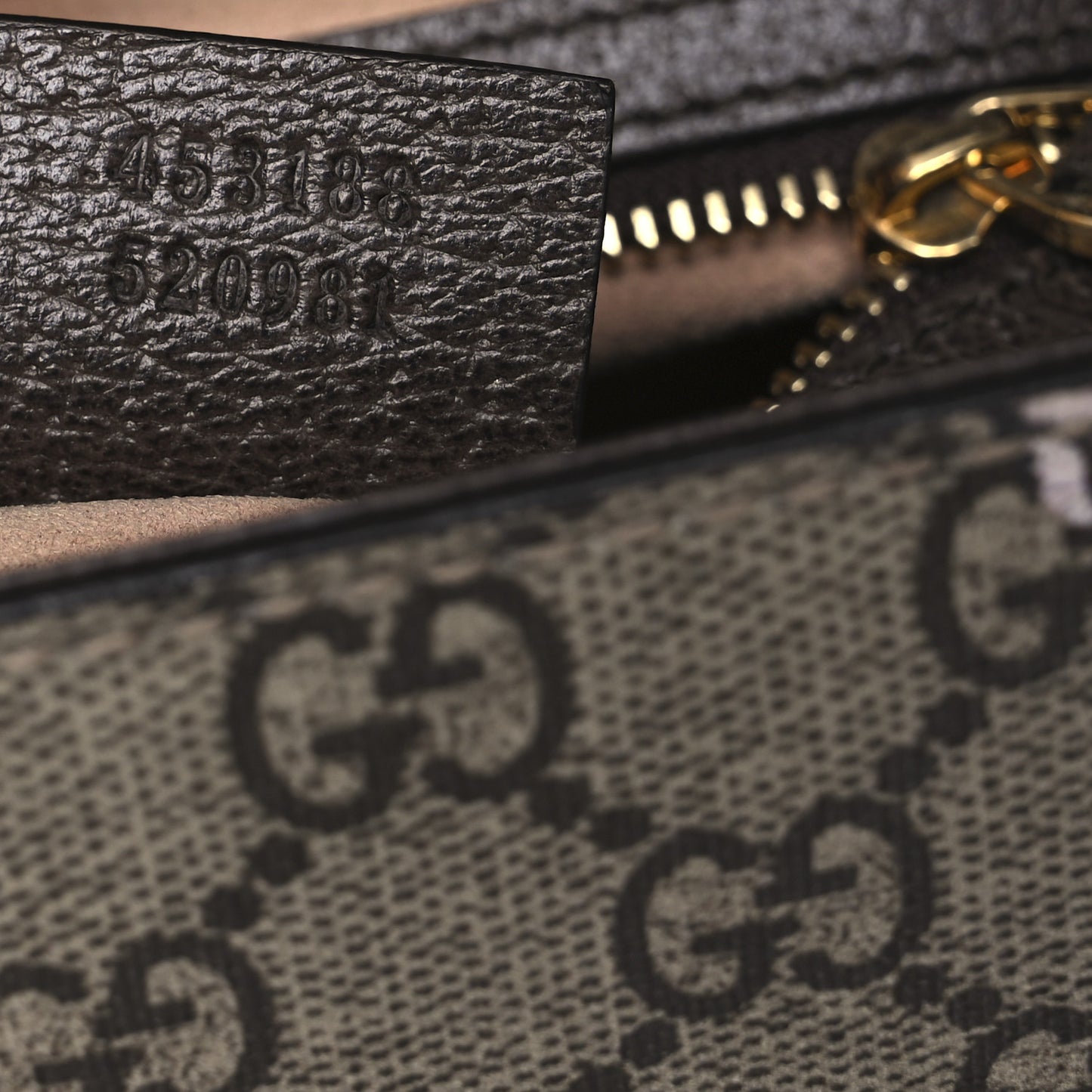 GG Supreme Monogram Bengal Small Padlock Top Handle Bag Beige Pink
