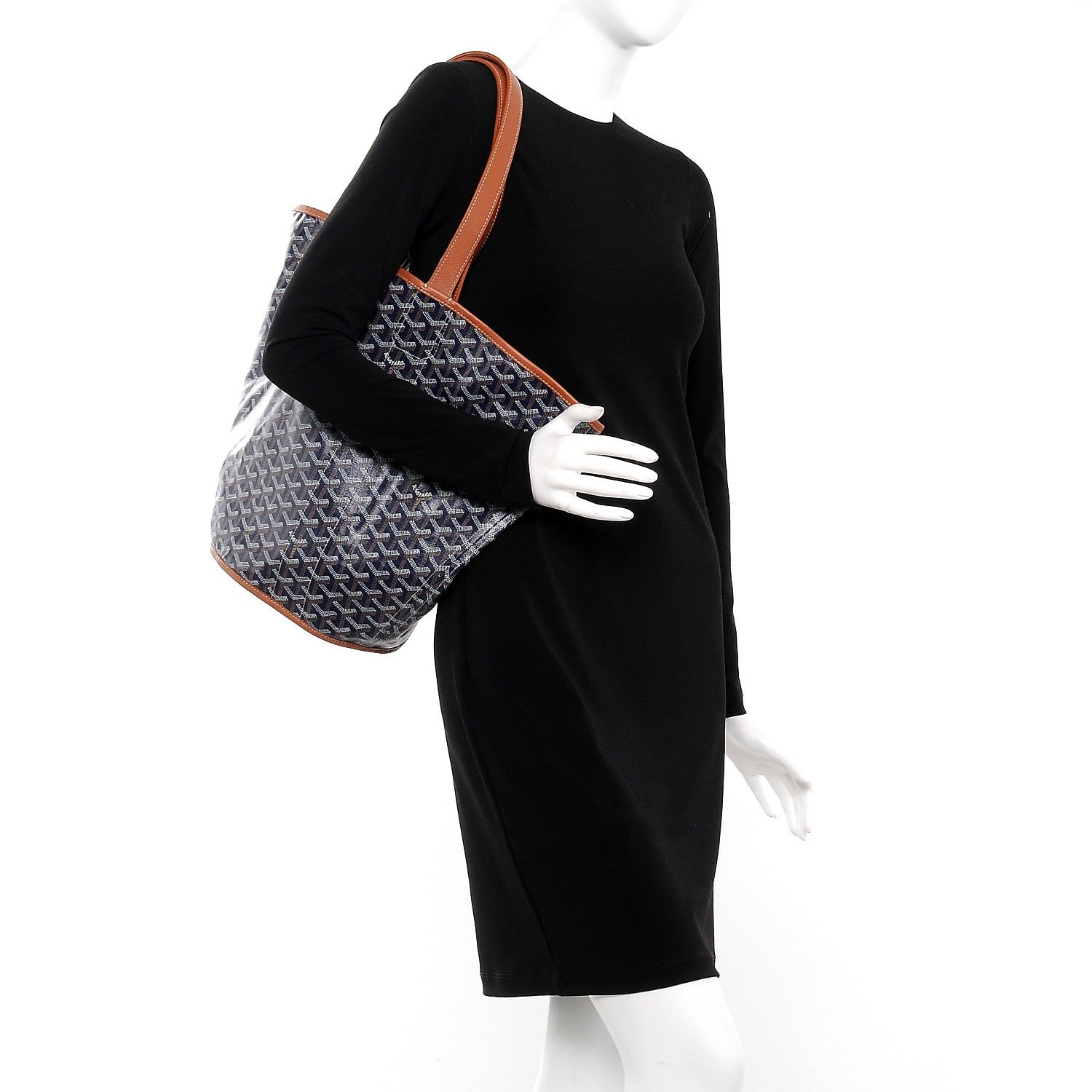 Goyard Goyardine Reversible Belharra Navy Gold 3 of 10