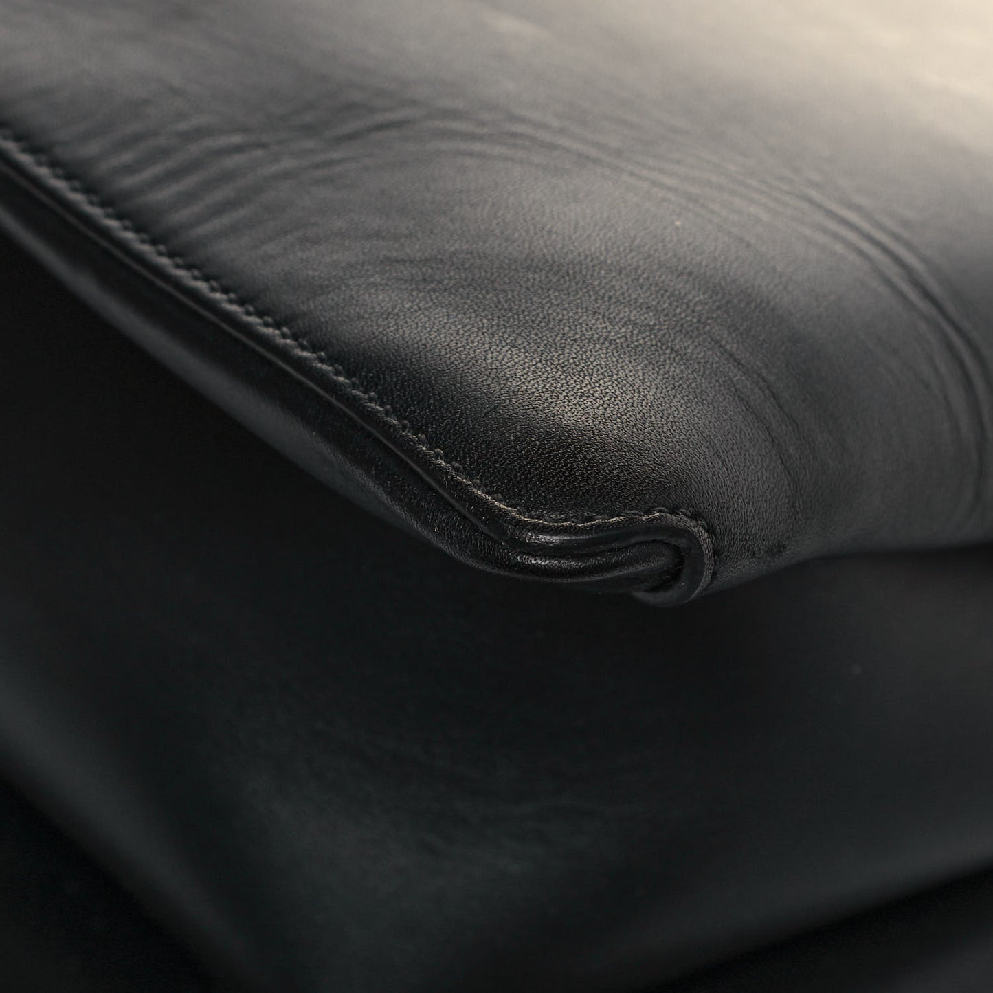 New Calfskin Medium Ingrid Top Handle Bag Black