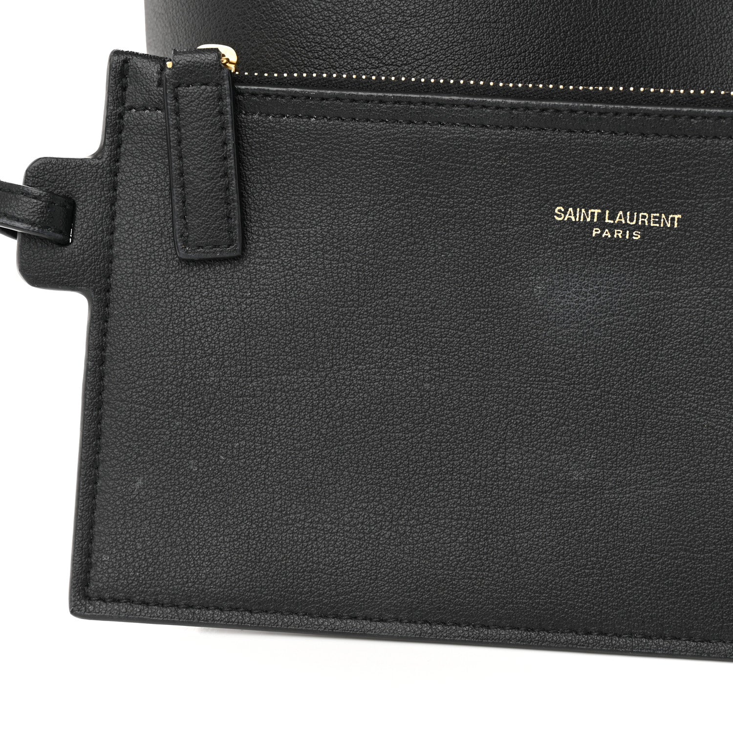 Saint Laurent Calfskin Large Shopping Tote Black 12 of 12