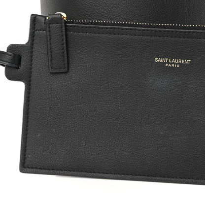 Saint Laurent Calfskin Large Shopping Tote Black 12 of 12