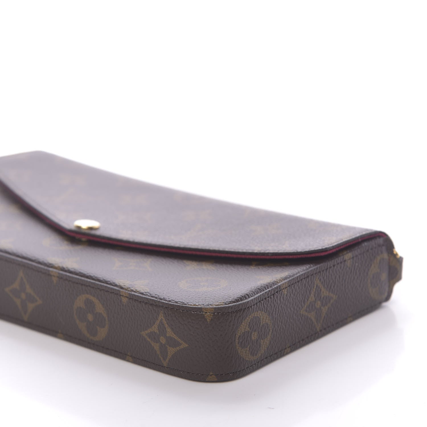 Louis Vuitton Monogram Pochette Felicie Chain Wallet Fuchsia 9 of 10