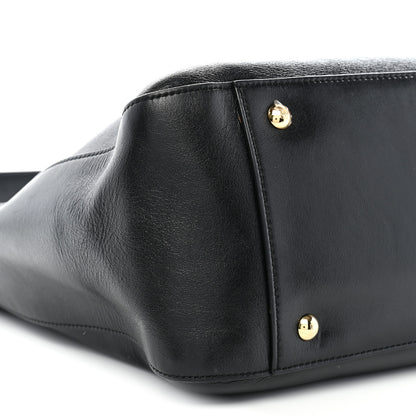 Fendi Vitello Glacier Medium FF Tote Black 8 of 10